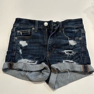 American Eagle dark denim shorts